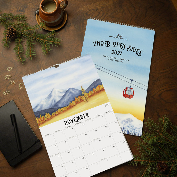 2027 Illustrated Wall Calendar | Under Open Skies