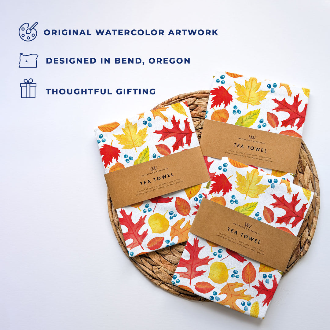 Fall Leaves | Tea Towel