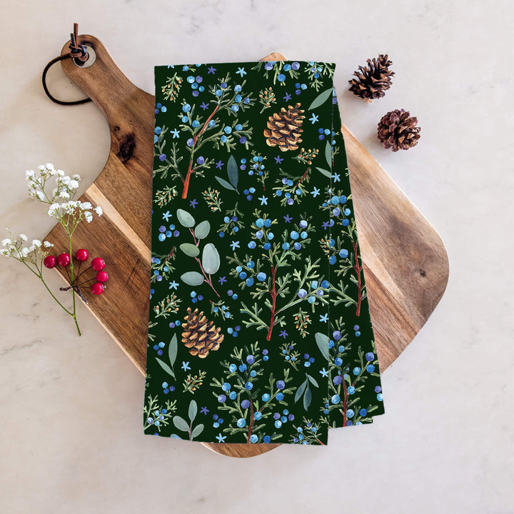 Winter Juniper &amp; Eucalyptus | Tea Towel
