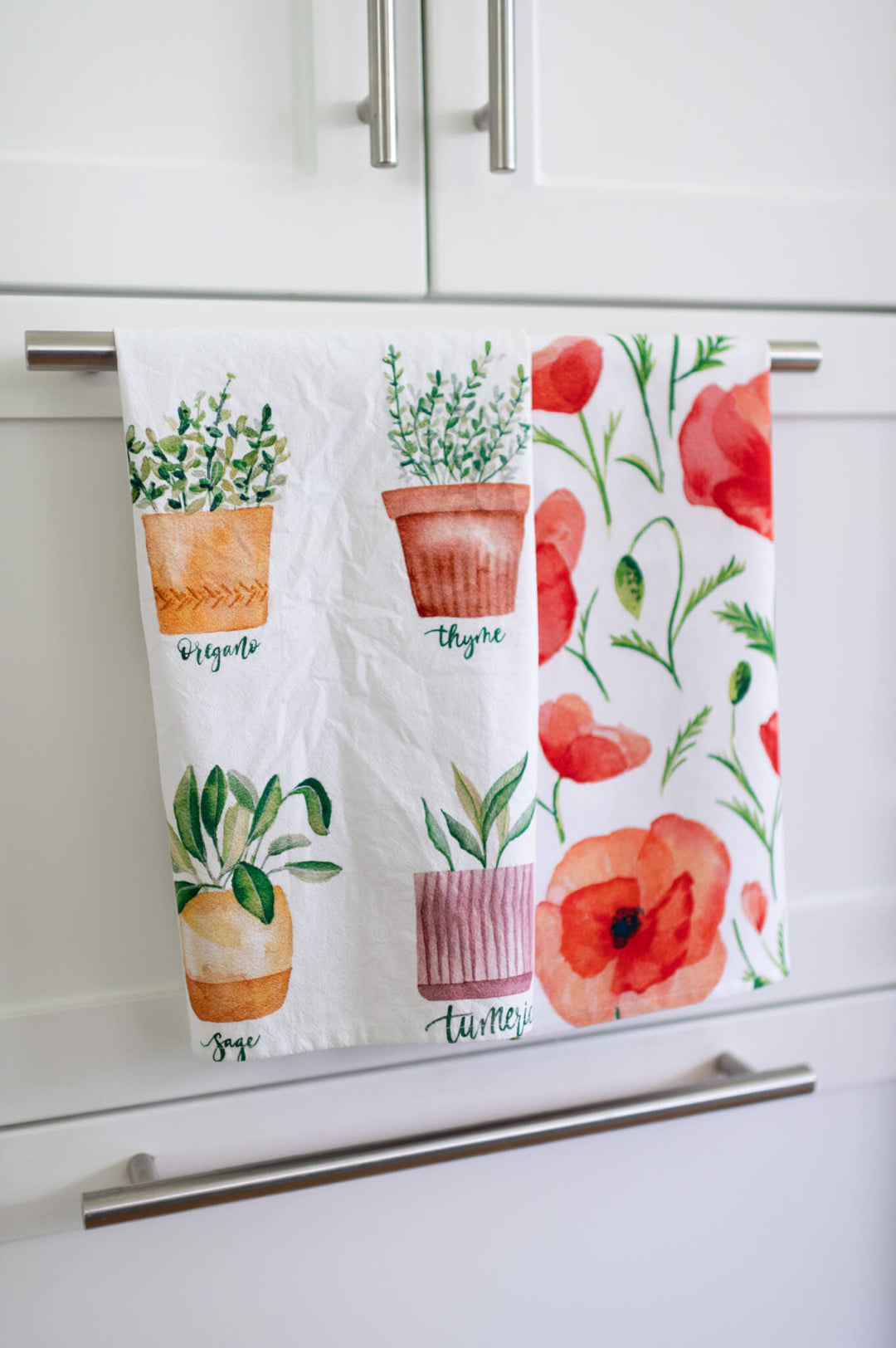 Culinary Herbs & Spices Tea Towel