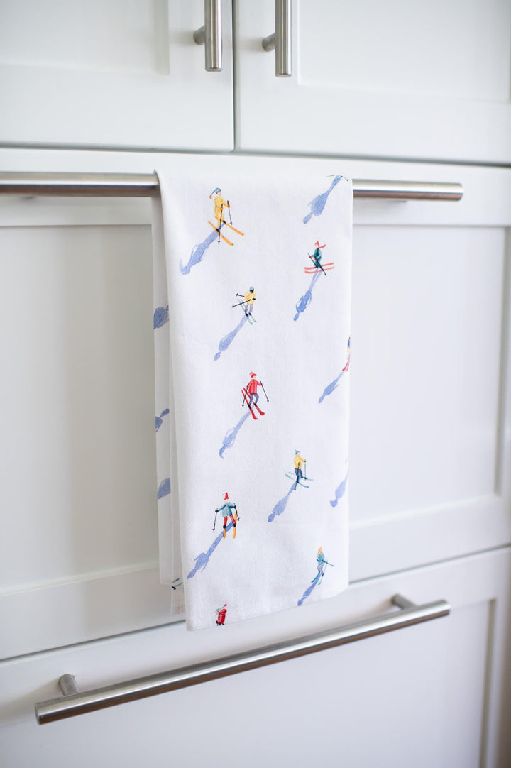 Skiers Tea Towel