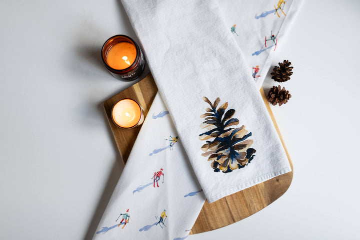 Pinecone Tea Towel