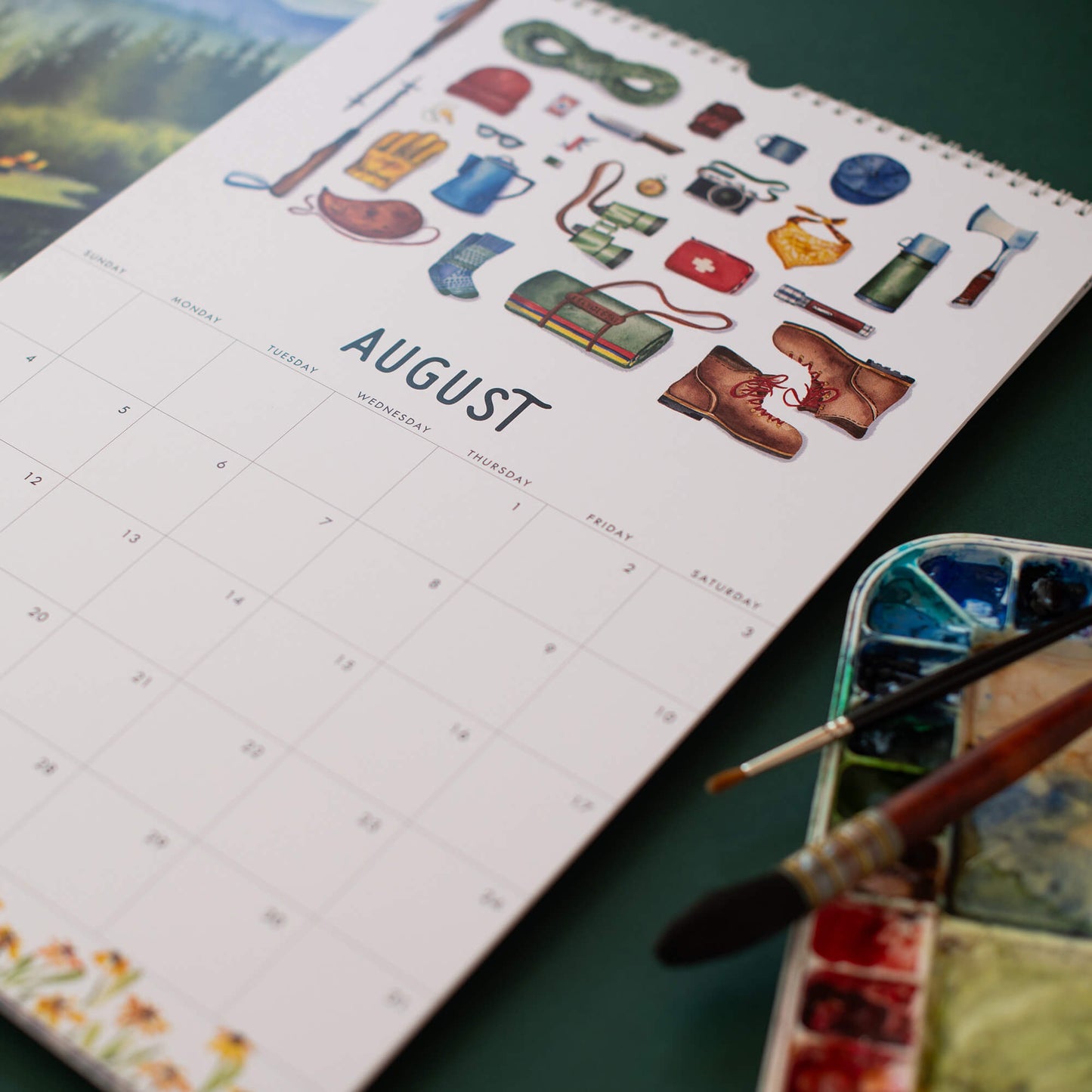 Wanderlust 2024 Illustrated Wall Calendar