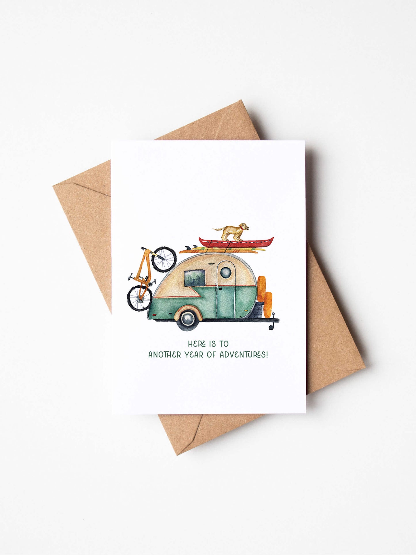 Adventure Camper Card for Birthdays or Anniversary