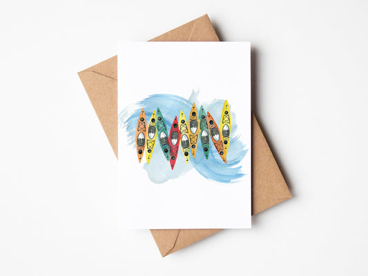Kayak Adventure Everyday Greeting Card | Set of 6