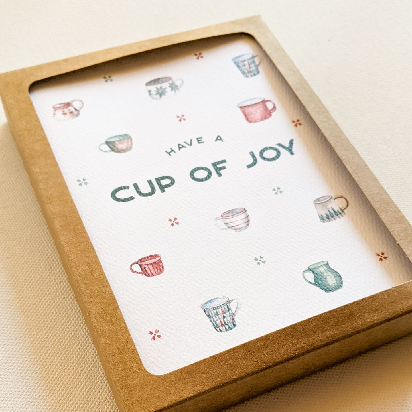 Have a Cup of Joy Christmas Greeting Card