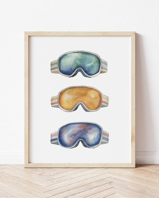 Classic Ski Goggle Trio