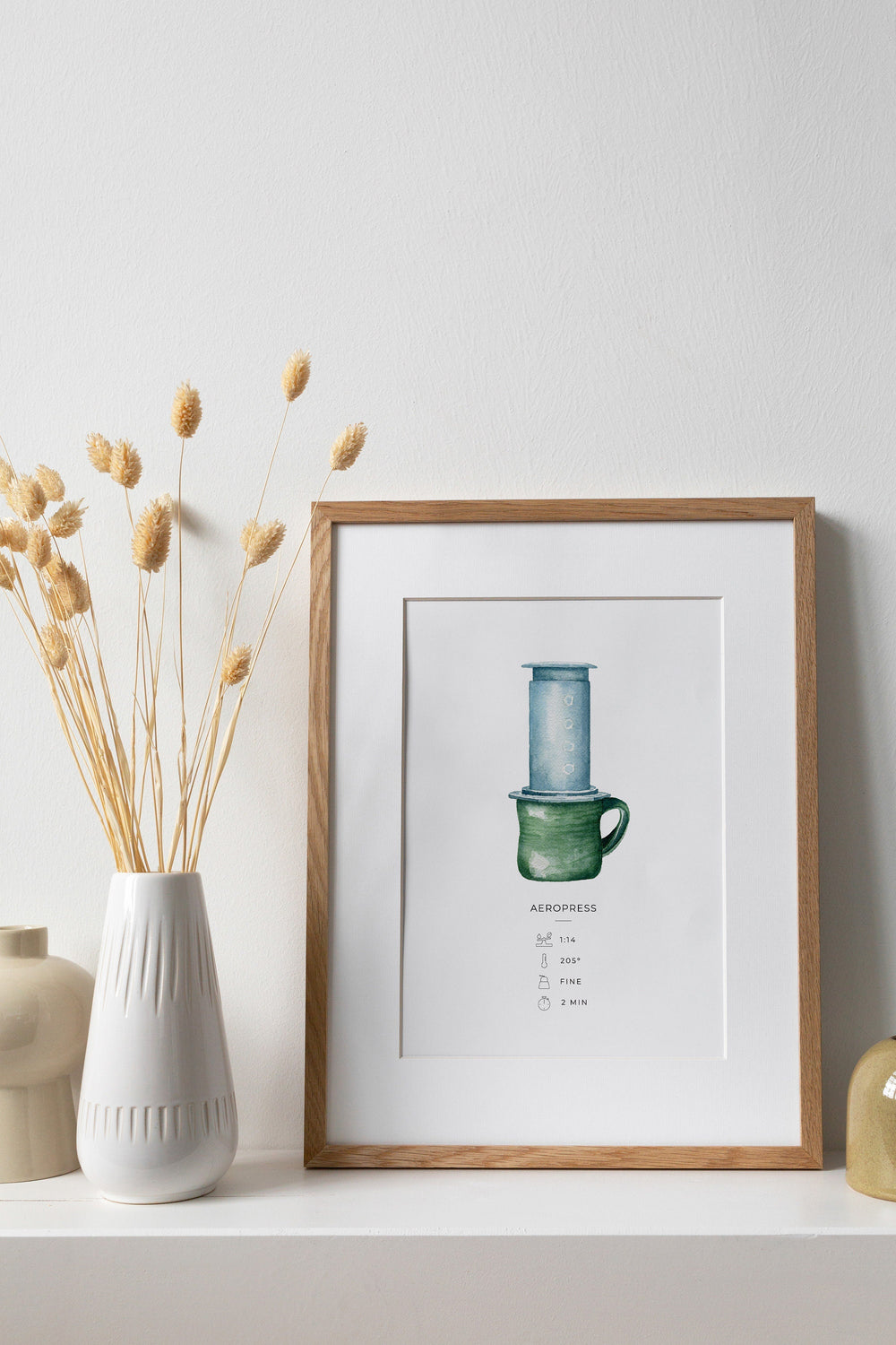 a picture of a coffee cup on a shelf